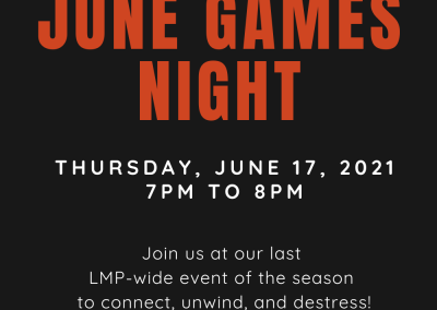 CLAMPS & TRP Present June Games Night – June 2021