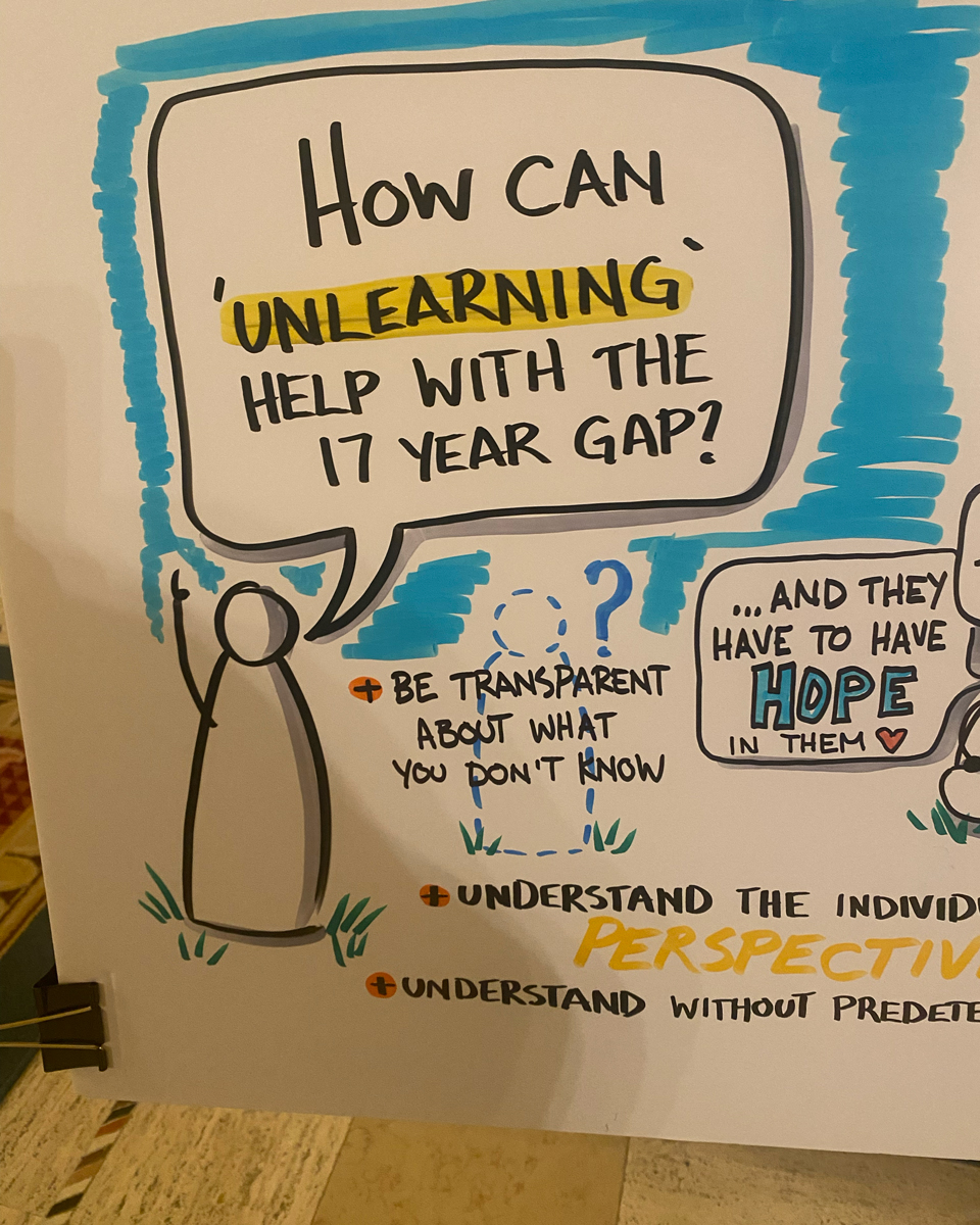 FRAYME learning institute: "How can unlearning help with the 17 year gap?"