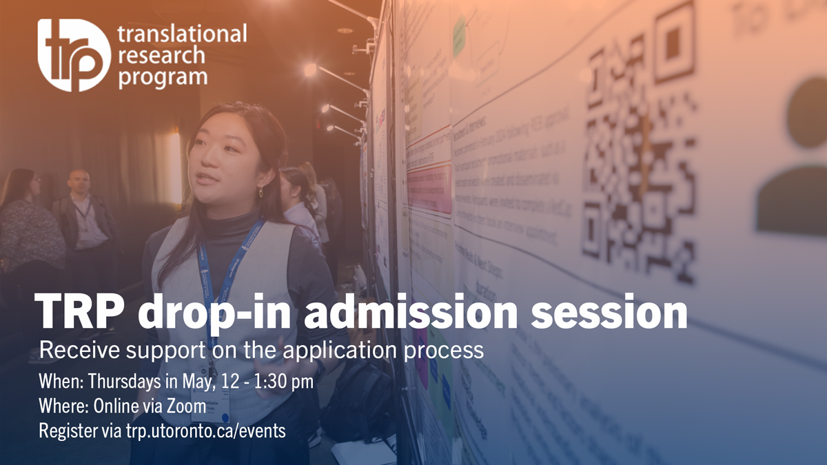 TRP Drop-In Admission Sessions